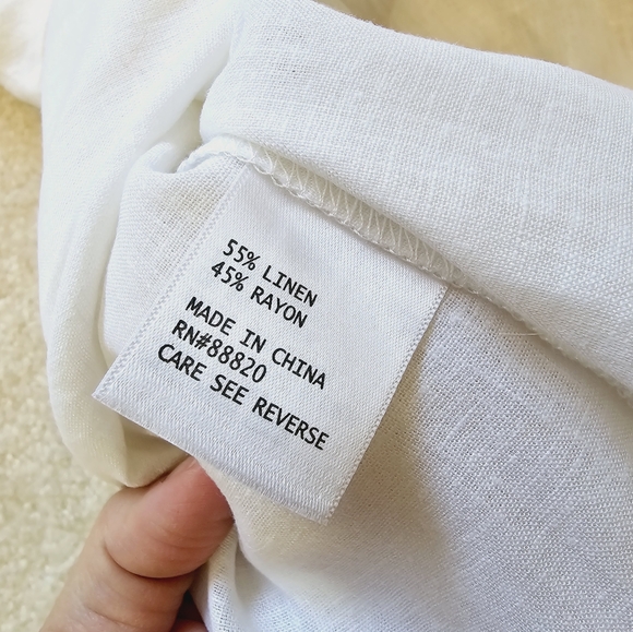 LAST CALL🍂 Sigrid Olsen linen rayon button back top blouse - Picture 12 of 14